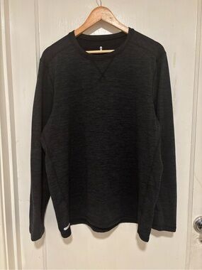Free Country Black Heather Crewneck Pullover